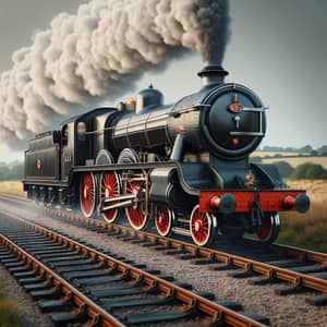 LB&SCR E2 Class Steam Locomotive Model | Vintage Train Image