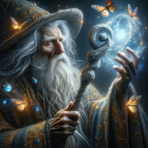 Ancient Wizard Casting Enchanting Spell | Fantasy Art