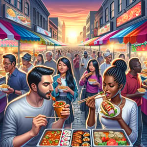 Multicultural Avenue Street Food | Vibrant Food Scene