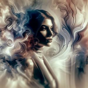 Sensual Femme Fatale Art - Mysterious and Alluring Portrait