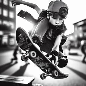 Dynamic Skateboarding Subculture: Vibrant Action Shots