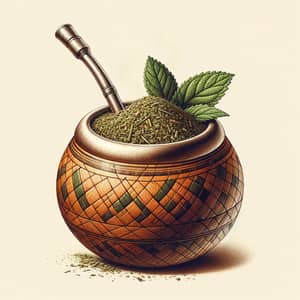 Traditional South American Yerba Mate: Gourd, Bombilla, and Aromatic Steam