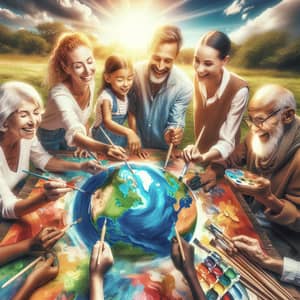 Global Unity and Inclusivity: Painting Change Together