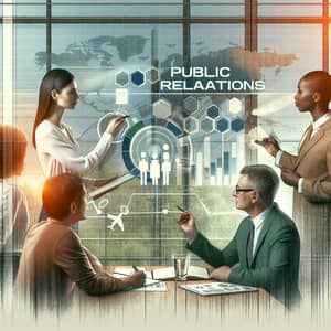 Diverse Group Engaged in Discussion | Public Relations Concept