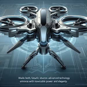 Futuristic Robotic Drone - Advanced Technology and Elegance