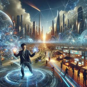 Futuristic Metaverse: Virtual Universe Filled with Activity