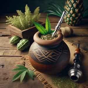 Authentic Brazilian Yerba Mate Experience with Cuia and Bombilla