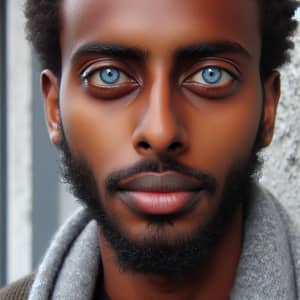 Somali Man with Blue Eyes