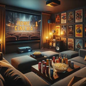 Cozy Home Cinema Setup for Ultimate Viewing Experience