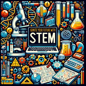 Ignite Your Future with STEM | Colorful Poster Design
