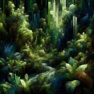 Abstract Jungle: A Colorful Ecosystem Experience