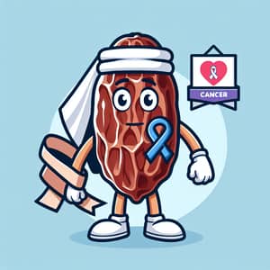 Middle-Eastern Man Mascot Promoting Cancer Awareness | Date Fruit Theme