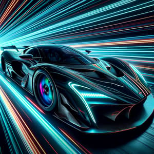 Sleek & Futuristic Supercar with Neon Accents | High-Tech Aesthetic
