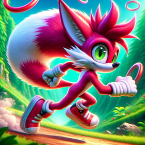 Unique Sonic-Inspired Anthropomorphic Mammal Character