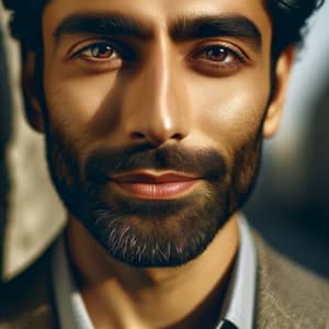 Middle-aged South Asian Man Portrait | Calm Expression & Wisdom