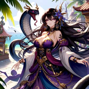 Boa Hancock: Radiant Anime Queen with Fierce Strength