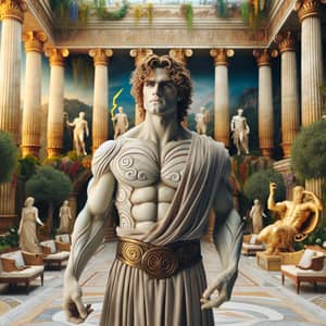 Majestic Greek God Sculpture | Ancient Mythology Art