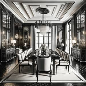 Sophisticated Art Deco Dining Room Design