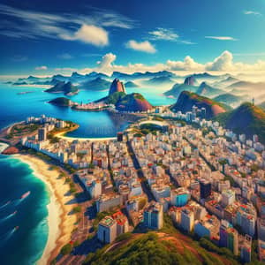 Panoramic Daytime View of Rio de Janeiro | Landmarks & Cityscape