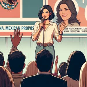 Mexican Presidential Candidate Proposing Policies | Campaign Speech