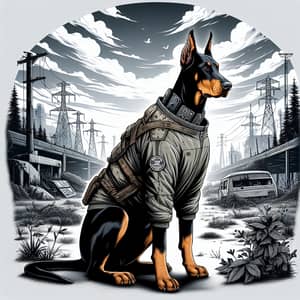 Doberman Dog as Stalker Debt Man: S.T.A.L.K.E.R. Tribute