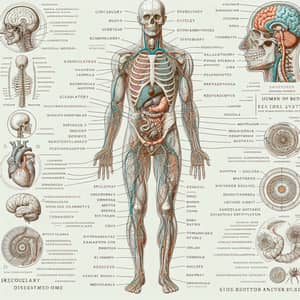 Human Full Body Anatomy Illustration