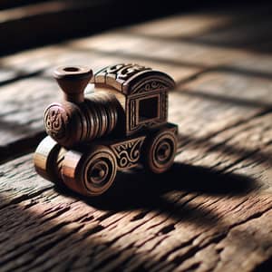 Hand-Carved Antique Wooden Toy for Nostalgic Home Decor