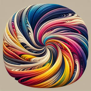 Swirling Pattern Transitioning Through 12 Colors in 60 Seconds