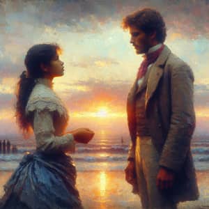Emotional Reconciliation in Impressionist Style Art
