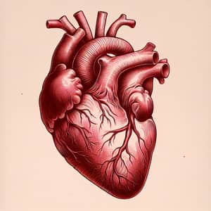 Intricately Rendered Heart Sketch - Symbol of Love and Affection