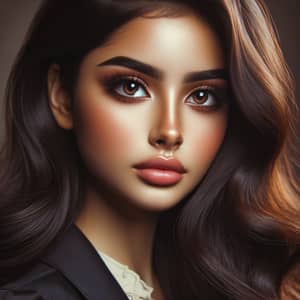 Elegant South Asian Woman | Stunning Features & Fashion