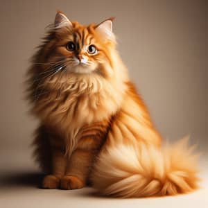 Fluffy Ginger-Tailed Cat | Communicative Feline
