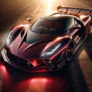 Exquisite Scarlet Supercar | Bold And Powerful Design