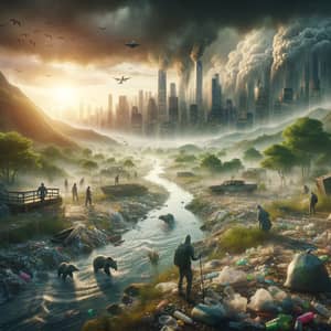 Dystopian Future 2050: Earth Destroyed by Pollution