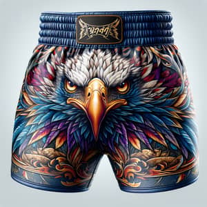 Eagle Design Muay Thai Trunks | Professional Fighter Apparel