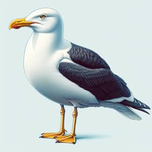 Detailed Image of a Greater Black-Backed Gull