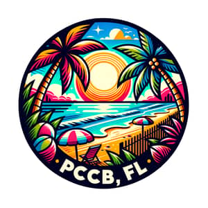 Vibrant Tropical Logo for 6A in PCB, FL | Beach-Themed Party