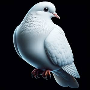 Stunning White Dove Close-Up Photo | Elegant Plumage
