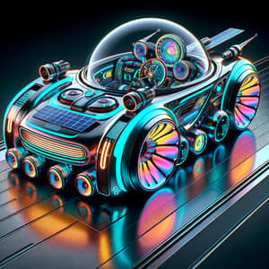 Futuristic Imaginative Car with Holographic Controls | Conceptual Futurism