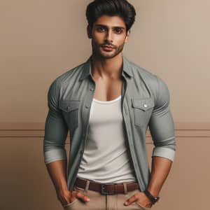 Stylish South Asian Man | Fashionable Casual Outfit