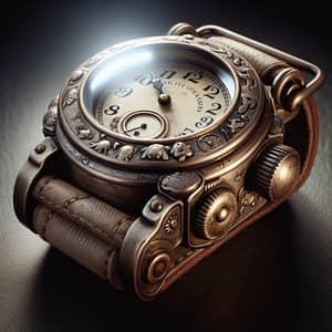 Antique Child's Watch with Built-in Light Feature