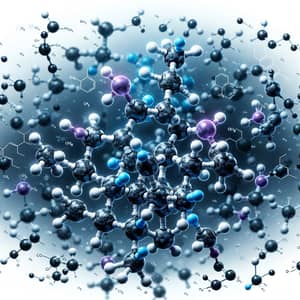 Detailed Illustration of Sulfur Dioxide Molecular Structure