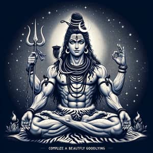 Beautiful Lord Shiva Illustration