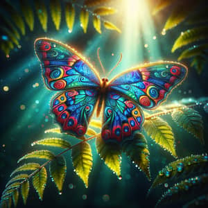Detailed Butterfly - Vibrant Colors & Tranquility