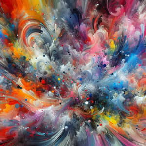 Vibrant Colors Chaos - Abstract Artwork