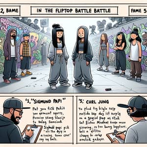 Girl FlipTop Battle: Freudian vs Jungian in Graffiti Venue