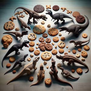 Cookies and Dinosaur Circle Display