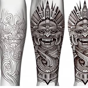 Chavin Culture and Dragon Head Tattoo Design