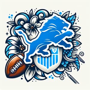 Detroit Lions Inspired Tattoo Design | NFL Fan Art