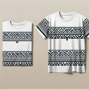 Minimalist Keffiyeh Pattern Oversized T-Shirt Design